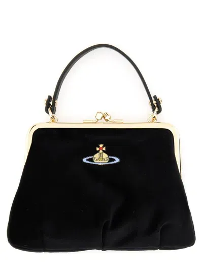 Vivienne Westwood Granny Frame Purse In Black