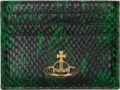 Vivienne Westwood Green Flat Card Holder