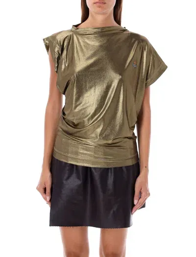 Vivienne Westwood Hebo Metallic Top