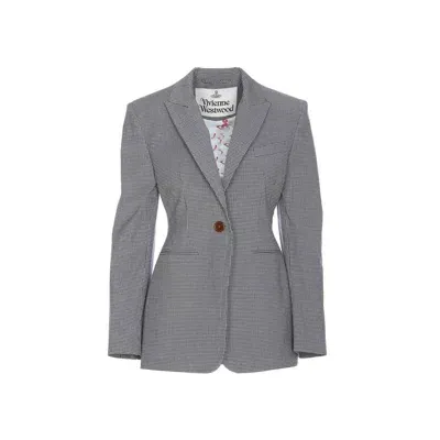 Vivienne Westwood Lauren Cotton Jacket In Gray