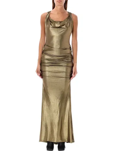 Vivienne Westwood Liz Metalllic Dress In Metallic