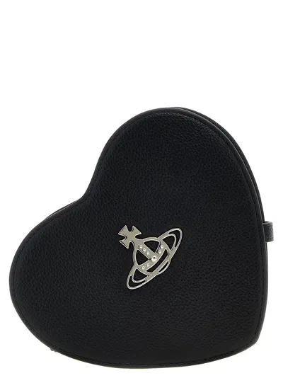 Vivienne Westwood 'louise Heart' Crossbody Bag In Black