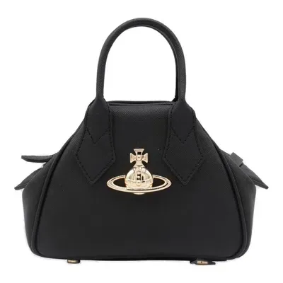 Vivienne Westwood Mini Yasmine Tote Bag In Black