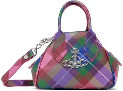 Vivienne Westwood Printed Synthetic Leather Mini Yasmine Handbag In Multicolor