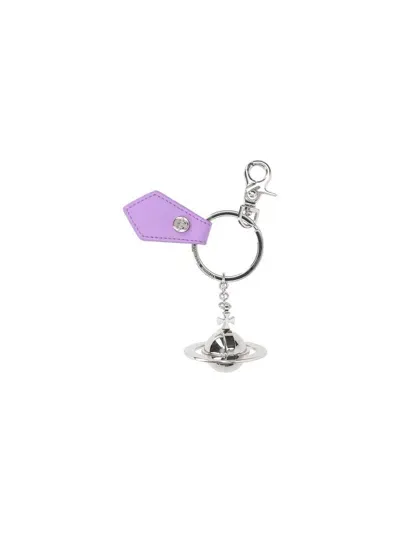 Vivienne Westwood Orb Charm Chained Keychain In Multi