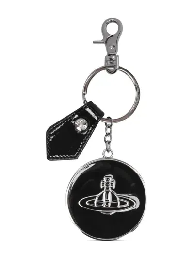 Vivienne Westwood Orb Keyring In Black