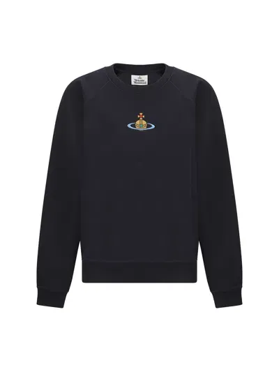 Vivienne Westwood Raglan Sweatshirt In Navy