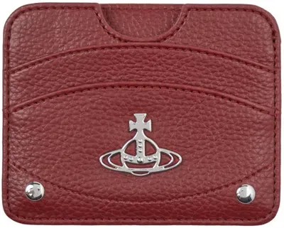 Vivienne Westwood Red Half Moon Card Holder In H407 Red