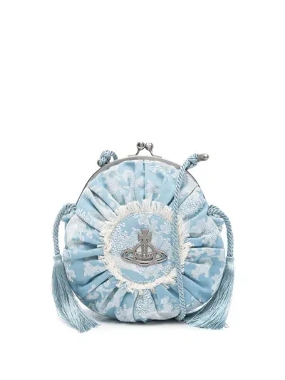 Vivienne Westwood Rosie Circle Frame Cross Body Bag In Blue