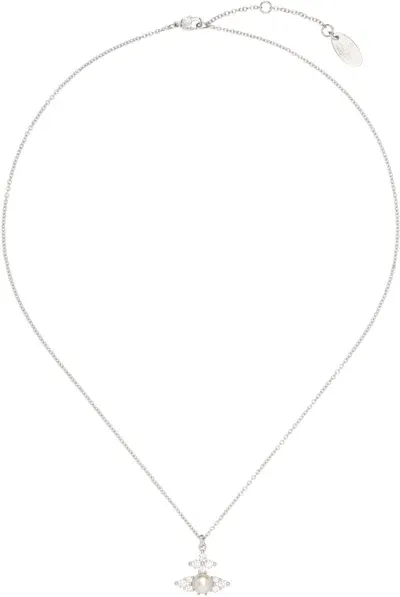 Vivienne Westwood Silver Feadora Pendant Necklace In Aw24-p373