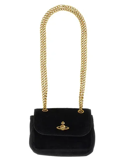 Vivienne Westwood Small Bag With Chain In Black