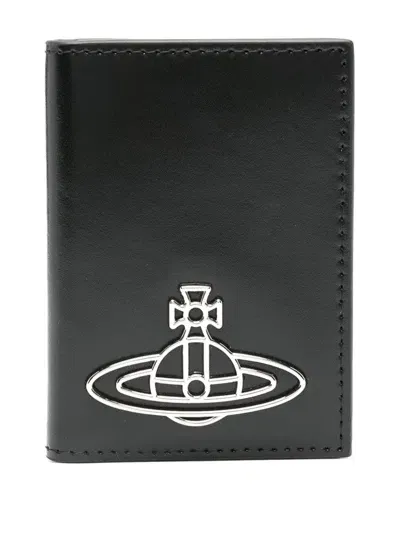 Vivienne Westwood Small Vertical Wallet In Black