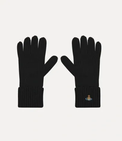 Vivienne Westwood Sporty Gloves Cotton / Nylon / Elastane Black S/m Unisex