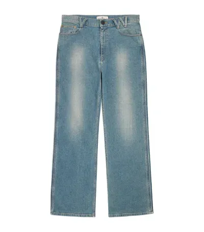 Vivienne Westwood Straight Washed Jeans In 蓝色