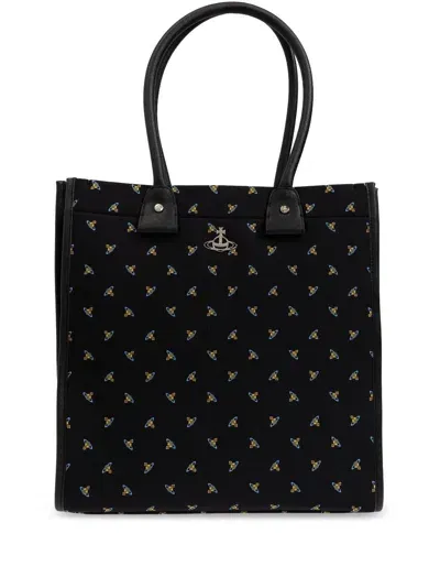 Vivienne Westwood Teddy Tote Bag In Black