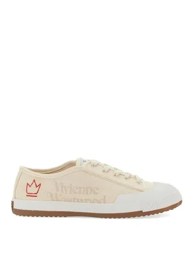 Vivienne Westwood Animal Gym Shoe In Beige