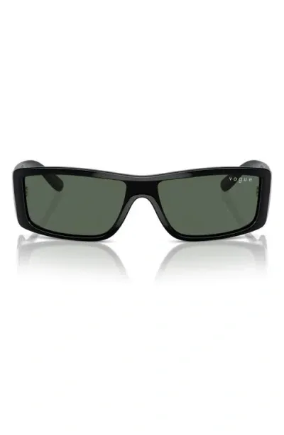 Vogue 22mm Rectangular Sunglasses In Black