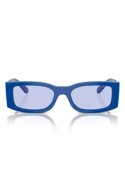 Vogue 53mm Rectangular Sunglasses In Blue