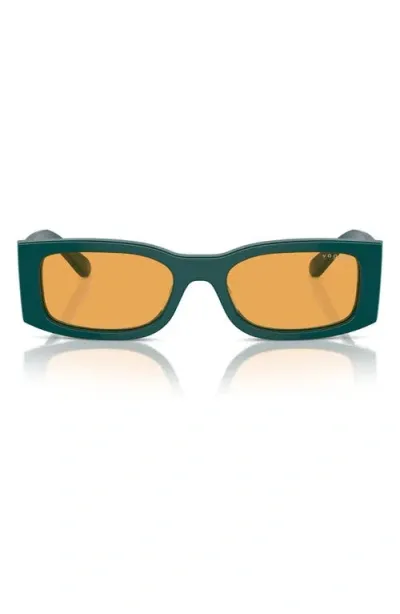 Vogue 53mm Rectangular Sunglasses In Green