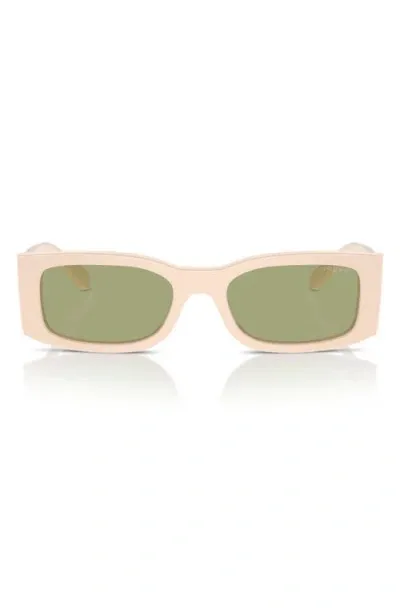 Vogue 53mm Rectangular Sunglasses In Pink