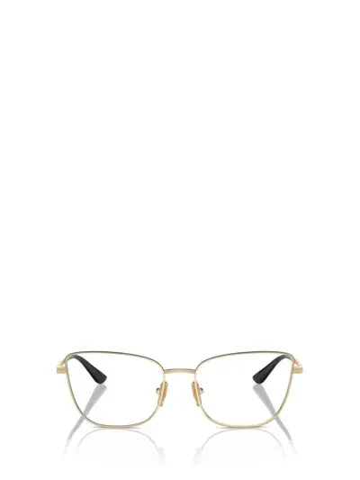 Vogue Eyewear Eyeglasses In Pale Gold / Top Black