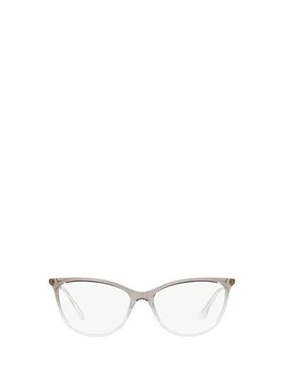 Vogue Eyewear Eyeglasses In Top Gradient Brown/crystal