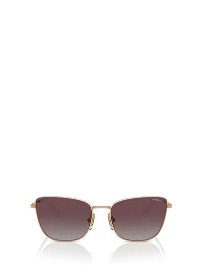 Vogue Eyewear Sunglasses In Rose Gold / Top White