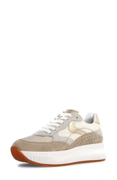 Voile Blanche Lana Fresh Platform Sneaker In Sand White