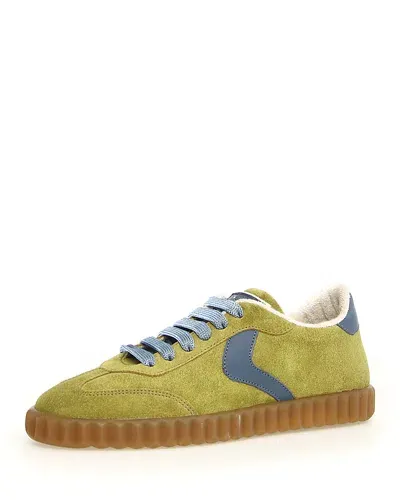 Voile Blanche Women's Ines Lace Up Sneakers In Green