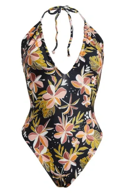 Volcom Fronds Forever One-piece Swimsuit In Multi