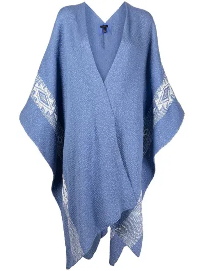 Voz Reversible Estrella Duster Cardigan In Blue