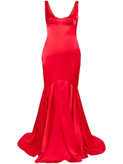 V:pm Atelier Crimson Gown In Red