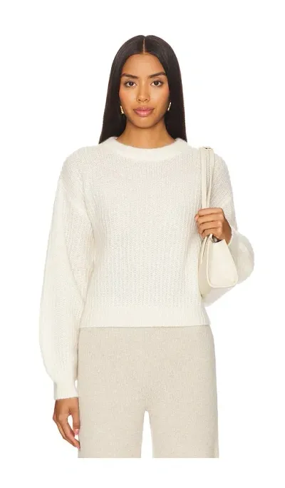 W. Cashmere Lyra Crewneck Pullover In Ivory