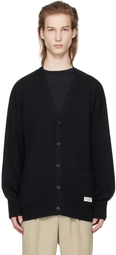 Wacko Maria Black Buttoned Cardigan