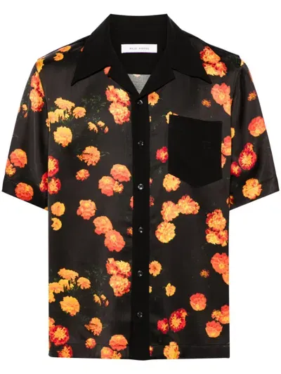 Wales Bonner Highlife Bowling Shirt Marigold Flowers