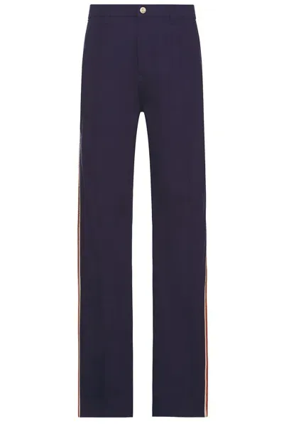 Wales Bonner Coda Trouser In Navy