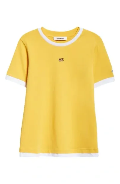 Wales Bonner Yellow Horizon T-shirt In Turmeric