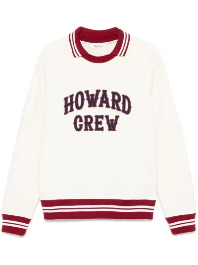 Wales Bonner Howard Crew Sweatshirt In Weiss