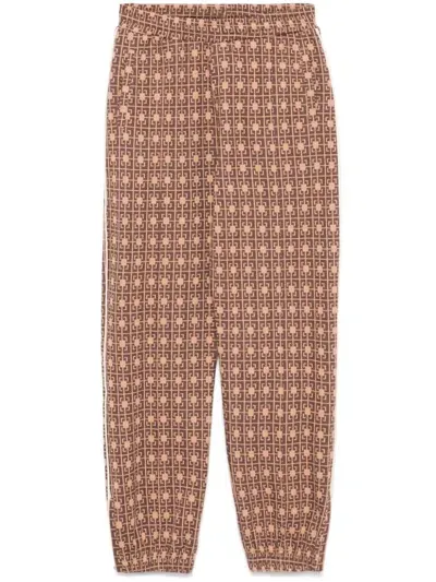 Wales Bonner Power Track Pants In Brown