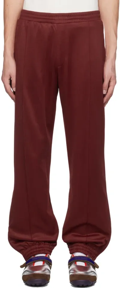 Wales Bonner Red Essence Track Pants In Burgundy Red