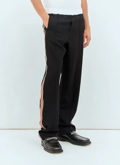 Wales Bonner Rest Wool Pants In Black