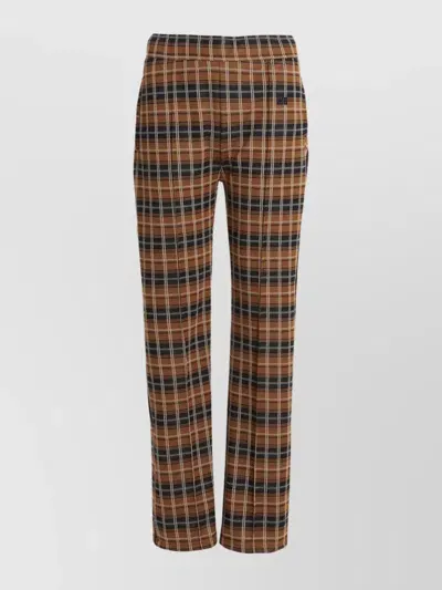 Wales Bonner 'samuel Trackpants' Trousers Featuring Checked Pattern In Multicolor