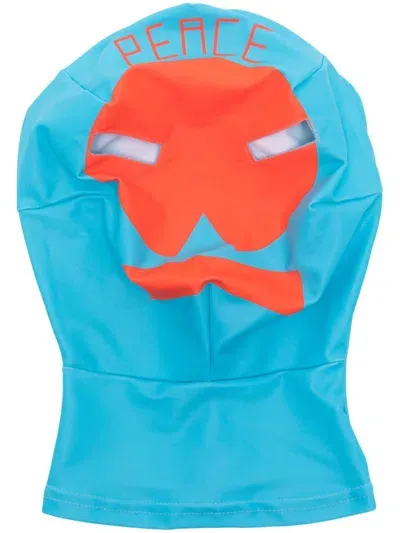 Walter Van Beirendonck Logo-print Face Mask In Blue