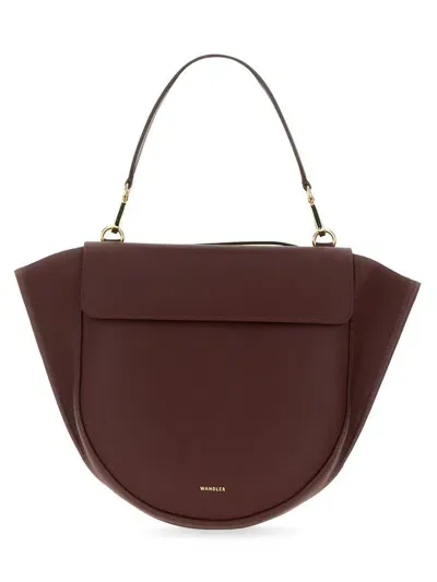 Wandler Hortensia Top Handle Bag In Bordeaux