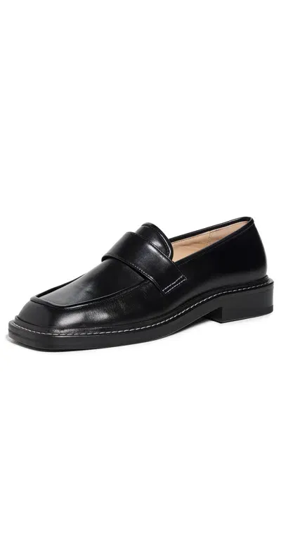 Wandler Lucy Loafers Black/white Stitch - 5381