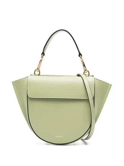 Wandler Small Hortensia Leather Tote Bag In Green