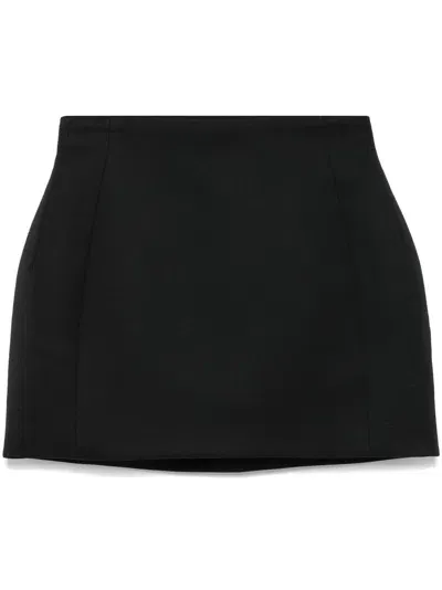 Wardrobe.nyc Sculpted Mini Skirt In Black