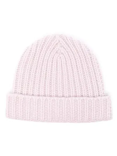 Warm-me Knitted Beanie In Pink