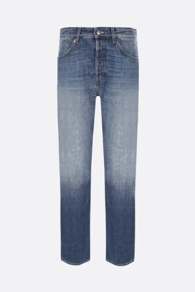 Washington Dee Cee Logo Patch Straight Leg Jeans In Blue