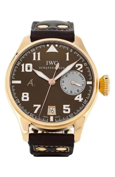 Watchfinder & Co. Iwc  2011 Big Pilots Automatic Leather Strap Watch, 46mm In Brown